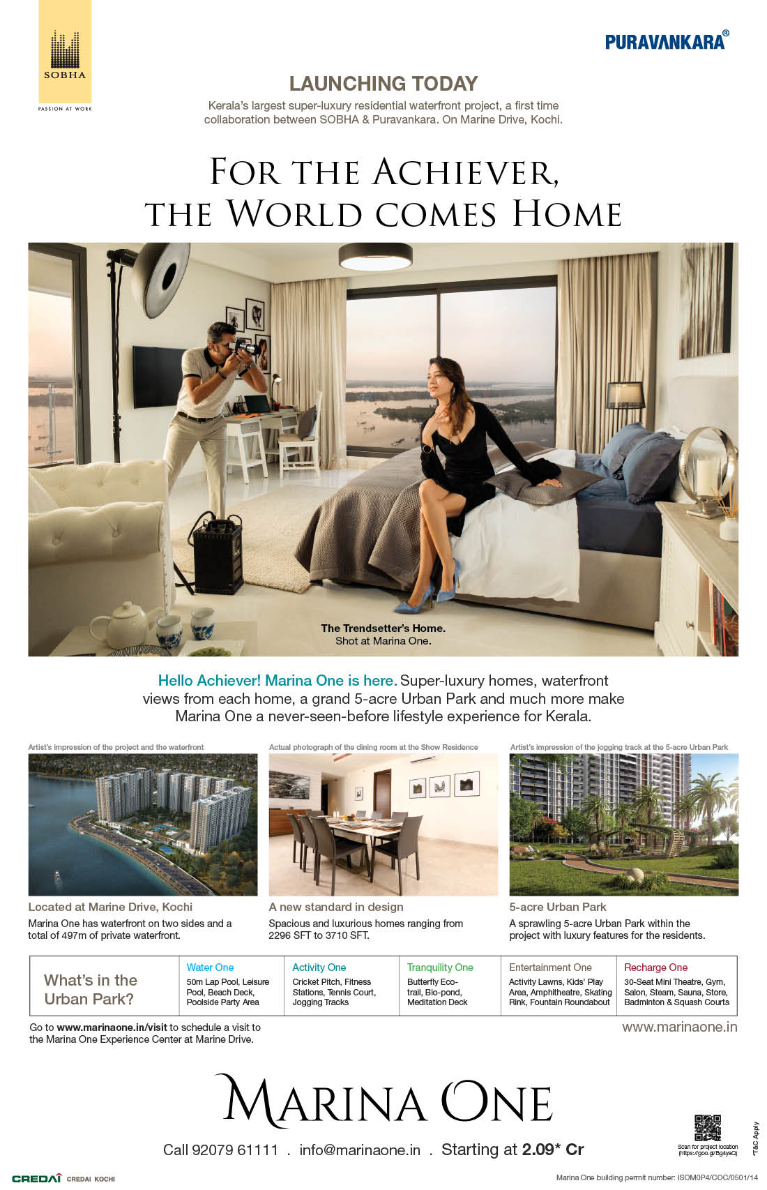 Launching a luxury real estate project for 1 brand SOBHA Rezonant Design