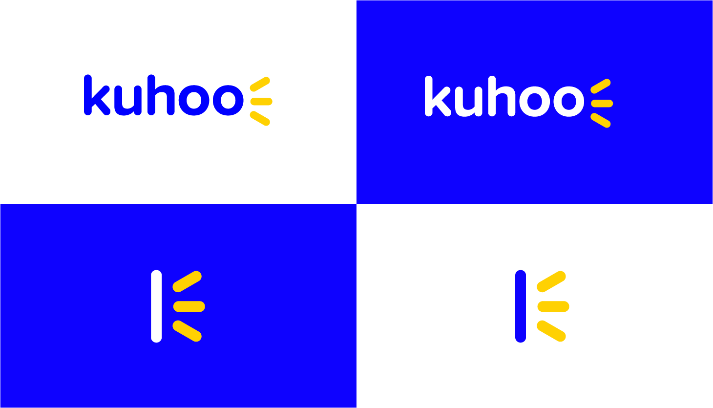 Kuhoo logo color variations